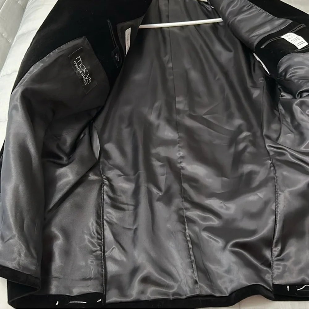 Calvin Klein Men's Black Velvet Sport Coat from Macy’s NWT